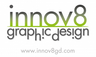 innov8 graphic design logo