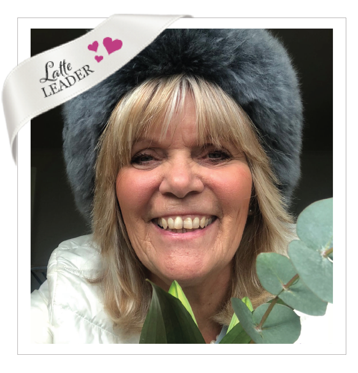 Our Latte Leaders get a special sash on their profile pic on the main Ladies Who Latte website for the directory